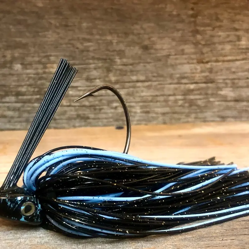 Black/Baby blue Swim Jig 1/2 ounce Black/Baby blue Swim Jig 1/2 ounce