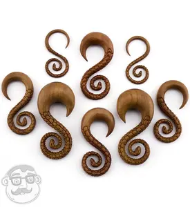 Wooden Snake Spiral Hangers