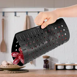 2PCS Kitchen Sink Mat, Drying Mat, Rectangular Sink Protector Mats for Bottom of Kitchen Sink, Fast Draining Sink Mats Grid