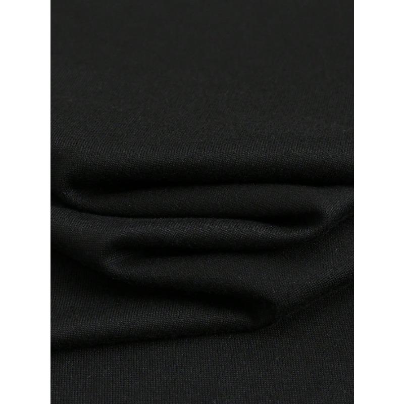 2PAC Letter and Portrait Print Fashion Slimming Round Neck T-Shirt, Casual Polyester Short Sleeve Top for Women, Spring/Summer, Cute T Shirts - Premium 180g Black Cotton Round Neck