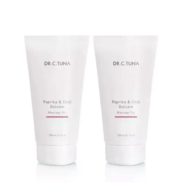 FARMASI DR. C. TUNA Paprika & Chili Balsam Body Care Gel, 2-Pack 150ml Genuine New Soothing Peppermint Formula