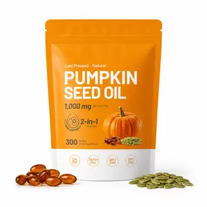 Pumpkin Seed Oil with Saw Palmetto Capsules, 300 Softgels | Cold-Pressed Pure Virgin Oil, 3000mg Per Serving | Supports Prostate, Urinary, Bladder & Hair Health | Non-GMO Daily Supplement