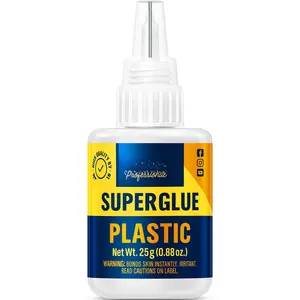 Super Glue for Plastic 25g for  Strength - , Heat-Resistant, Clear Glue with  Nozzle