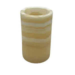 Alabaster Candle Holder