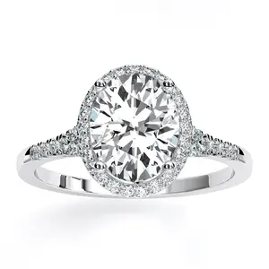 Desert Rose - Oval Moissanite Engagement Ring