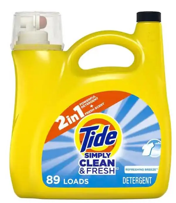 128 fl. oz. Simply Fresh Refreshing Breeze Liquid Laundry Detergent Household Cleaner