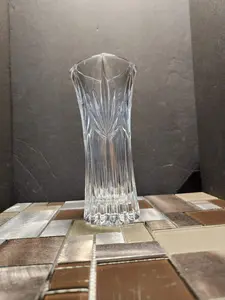 Vintage Princess House Royal Highlights Lead Crystal 6.5" Bud Vase - EC