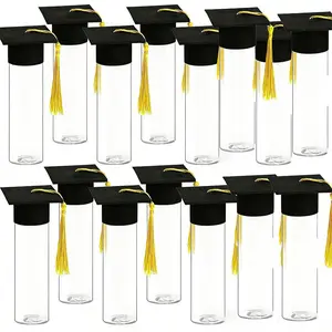 30-Piece 2026 Graduation Candy Jar Gift Set, Includes 15 Mini Graduation Caps & 15 Candy Jars, Perfect for Adult Graduation Party Supplies