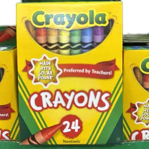 Crayola Crayons - 24 Count, Made with Solar Power, Nontoxic, Preferred by Teachers, Assorted Colors