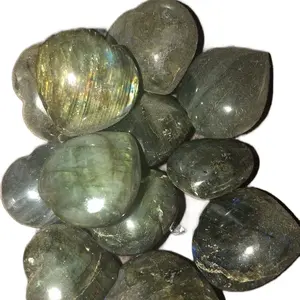 Labradorite Heart