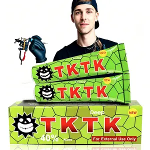 TKTK Tattoo External Cream ReliefCream for Tattoos Waxing Microneedling Lecithin 10g Maximum Potency Gentle for All Skin Types