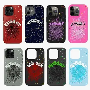 Sp5der Punk Style Phone Case, Sp5der Pink 555 Tough Phone Case, For iPhone 8-17