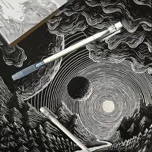 Languo New 18pcs Metallic Gel Pens, Silver Color, Ideal for Note Taking, Drawing & Highlighting, Smooth Writing Pens