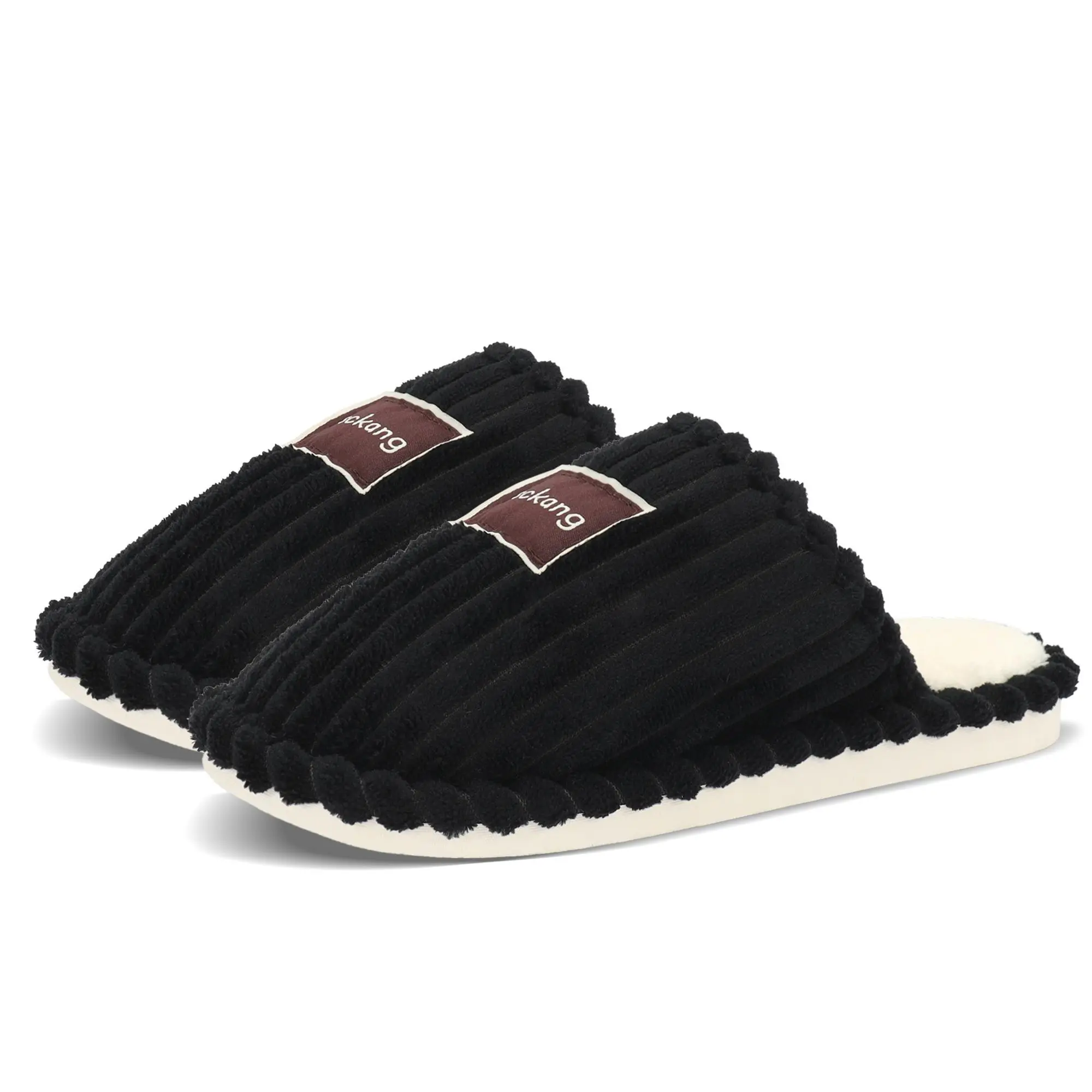 Women'S Slip-On House Shoes - Plush Indoor/Outdoor Slippers with Non-Slip EVA Sole, Soft Pastel Colors, All-Season Cushioned Footbed for Home, Travel, Gifts - Cozy Women'S Footwear, Ladies Slippers, Indoor Footwear, Stylish Slipons, Comfortable Lining