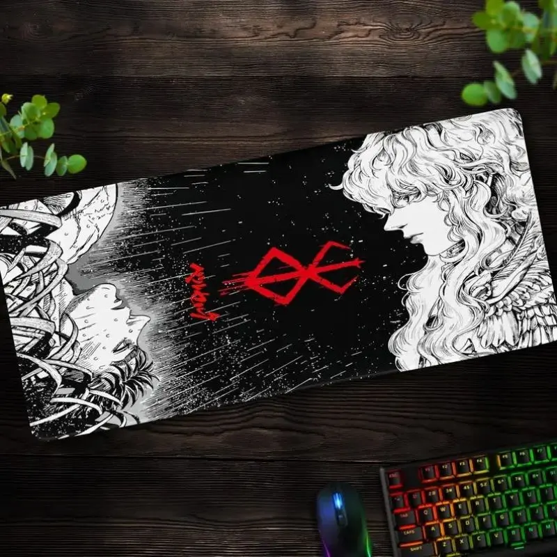 Berserk Guts and Griffith Desk Mat - Epic Manga Scene Mouse Pad, Ideal for Anime and Manga Fans