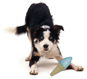 Niubya Ice Cream Cone Cooling 'Lick And Gnaw' Water Fillable And Freezable Rubberized Dog Chew And Teether Toy