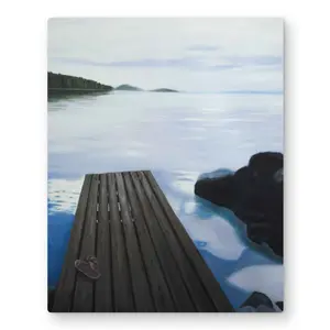 Begin Home Decor C1MP162094I6Z3 16 x 20 in. Evening on the Dock Wall Art - Bathroom Marine Metal Print Decor