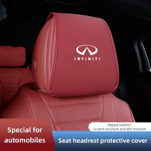 Car Headrest Covers Seat Head Rest Protector Auto Front Seat Rest Decoration For Infiniti QX50 QX60 Q70L QX70 QX55 Q50 FX35 Q30 G37 JX35 G35 Q60 QX80 QX30 ESQ G25 G37 FX37 FX50 EX35 EX25 EX37