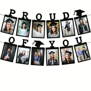 Personalized Graduation Photo Banner 2026, Customizable Graduation Decoration Garlands, Perfect for Celebrating Your Milestone