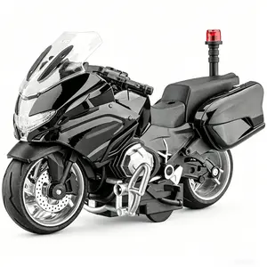 1:14 Simulation alloy locomotive motorcycle model desktop ornament, boys' decoration, Mother's Day, Easter, boys' birthday gift, Children's Day on June 1st ...