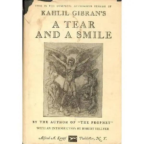 USED Book - A Tear and A Smile by Kahlil Gibran (Hardcover) - english