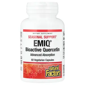 Natural Factors EMIQ®, Bioactive Quercetin, 60 Vegetarian Capsules
