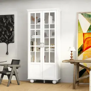 [White] Eoghann 32'' Wide Display Stand Standing cabinet