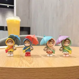 Cartoon Desktop Figure Miniature Decorative Ornament, Kawaii Display Decor, Creative Office Healing Decoration, Cute Micro Landscape Accessory