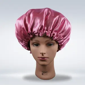 Gorros de Satín Rosa Fuerte