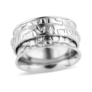 925 Sterling Silver Elephant Spinner Ring for Women Jewelry Size 7 Birthday Christmas Gifts