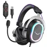 Fifine H13 Over-Ear USB Gaming Headset - Game Peripherals, Gamer Stuff, 7.1 Surround Sound, Condenser Mic, RGB Lights, Ergonomic Ear Pads, Control Box, PC Accessories - Compatible with PC, PS5/PS4, Laptop, Mac, AmpliGame