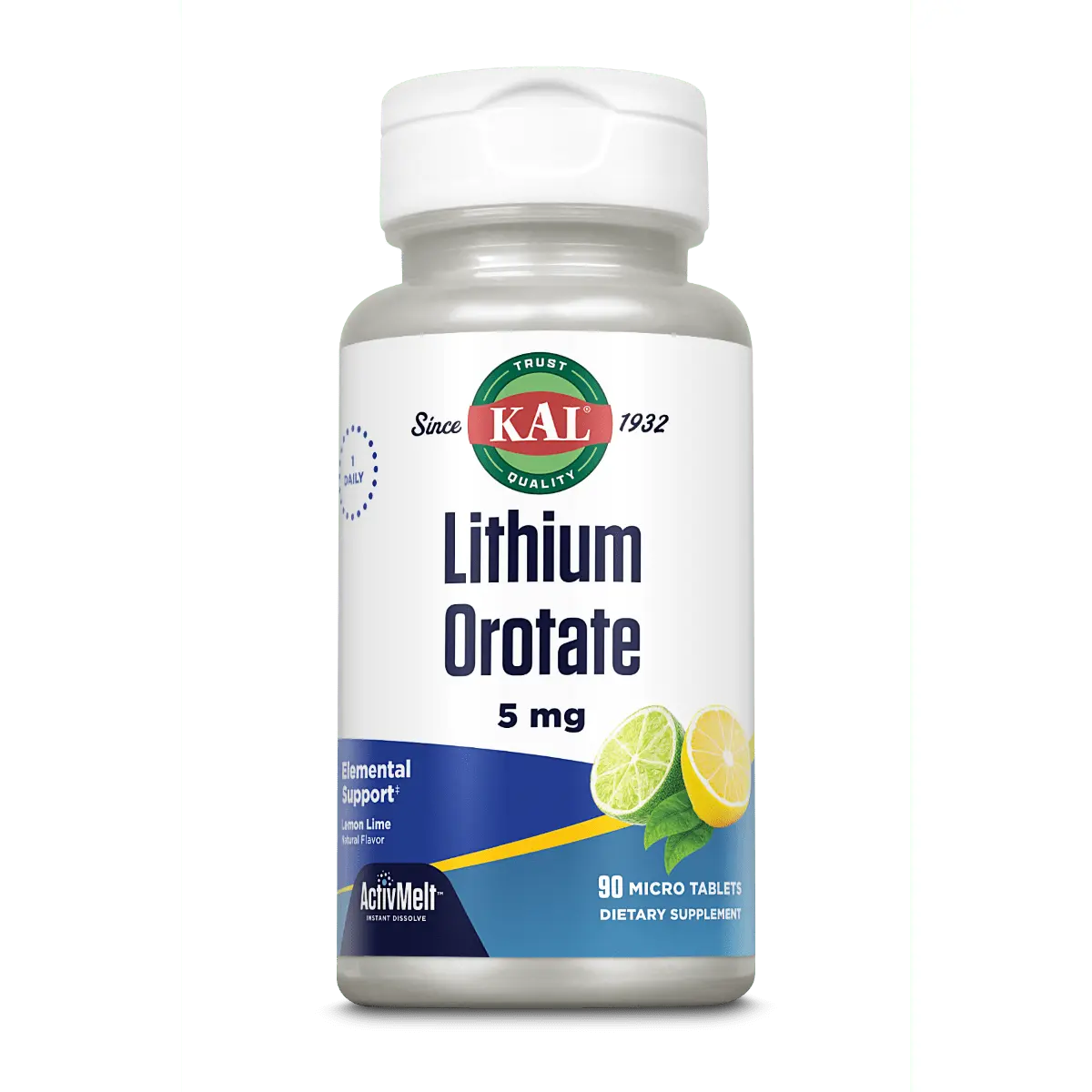 Lithium Orotate 5 mg ActivMelt® Instant Dissolve Tablets Lithium Orotate 5 mg ActivMelt® Instant Dissolve Tablets