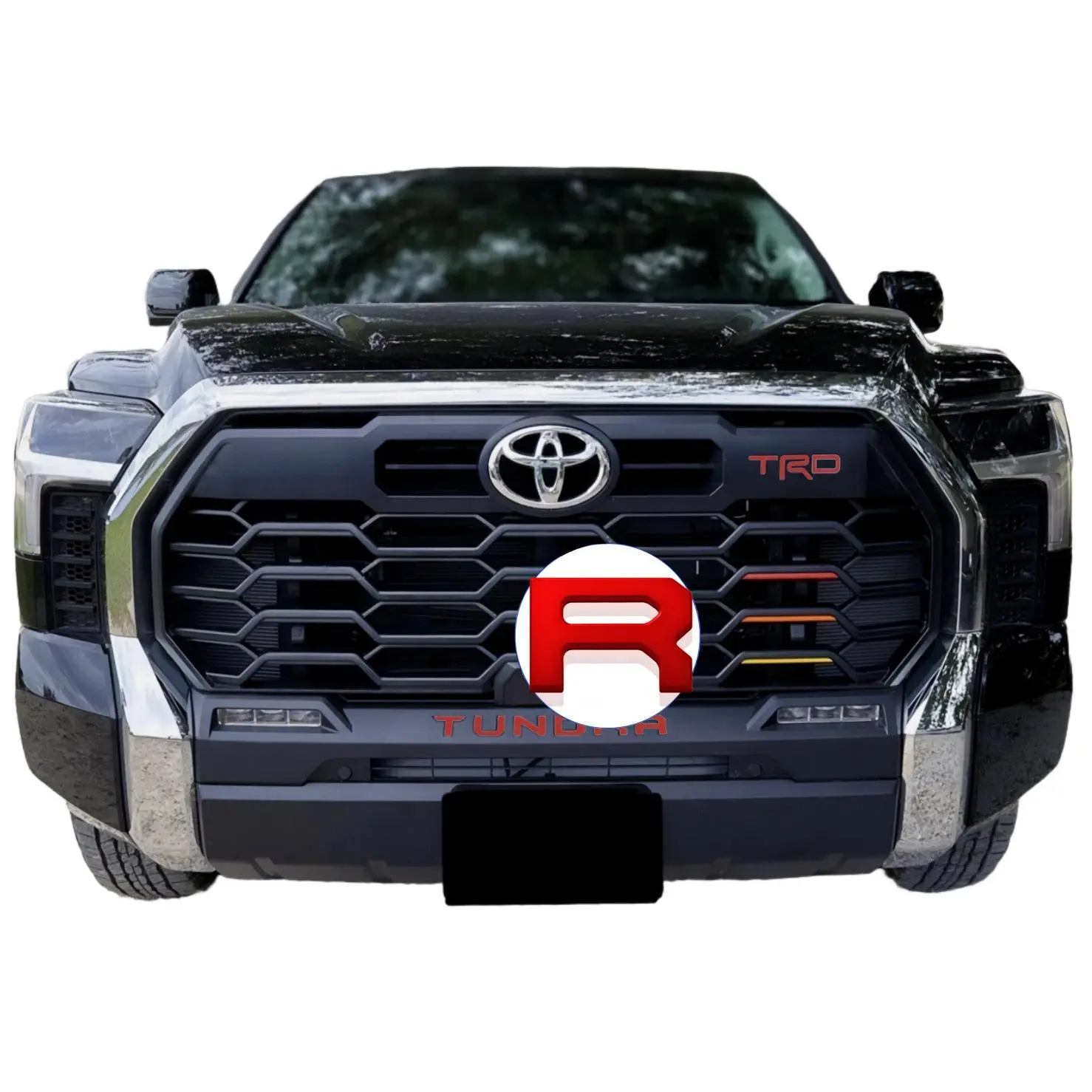 3D Premium Personalized Grille letters badges insert Compatible for 2022 2023 2024 2025 TUNDRA Models strong 3m adhesive ABS Anti FadeCoating red Car Truck Decal Car Decorative Sticker Vehicle Exterior Decoration Bumper Sticker Automotive Accessories Styl