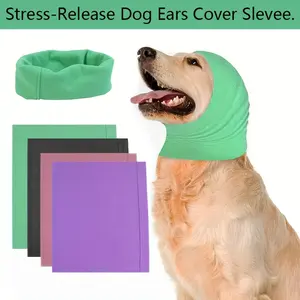 1pc Dog Ear Muffs Pet Noise-Reducing Dog Ear Cover Neck Warmer Headgear Anxiety-Relief Dog Ear Protector Dog Hat