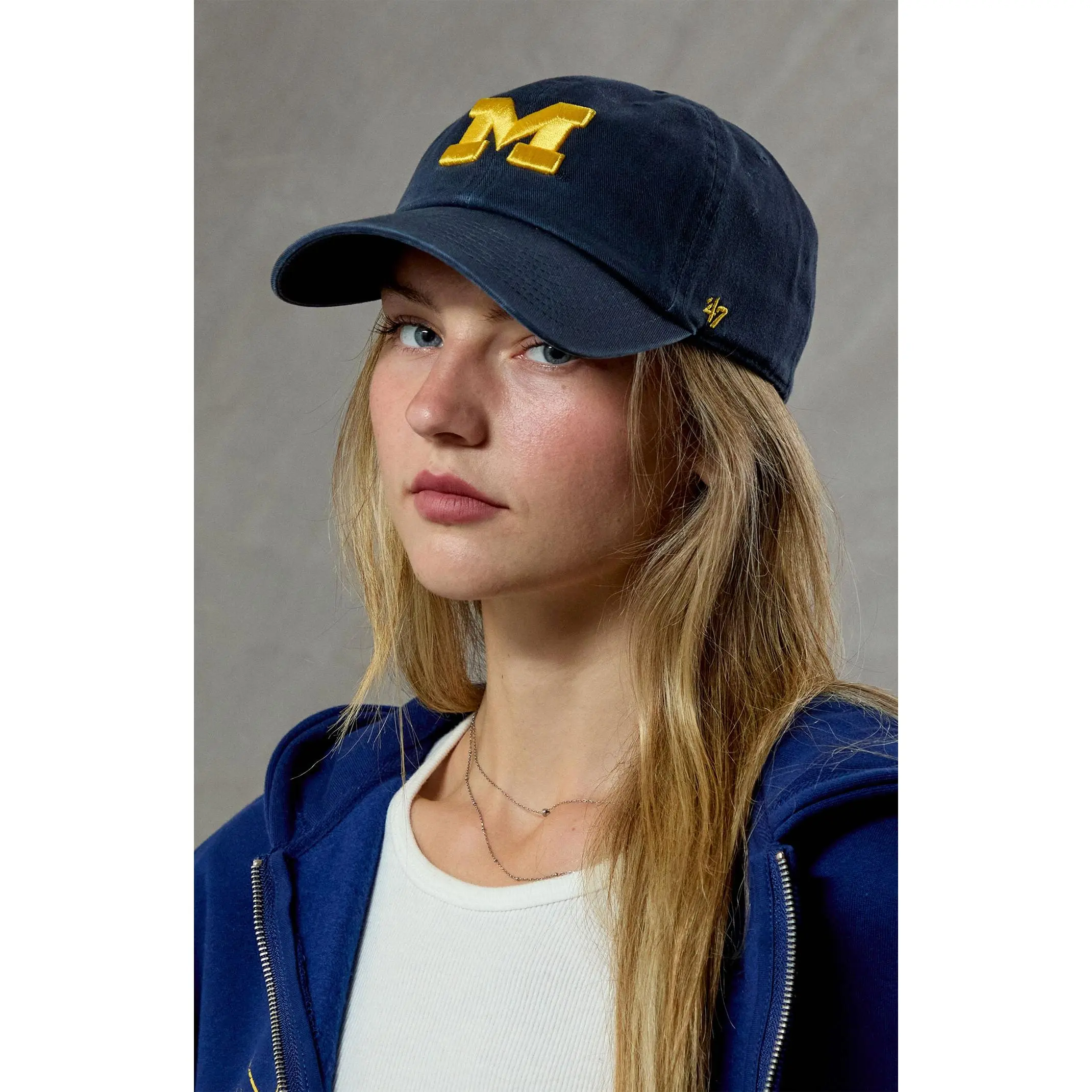 47 Brand Women's Michigan State Clean-Up Strapback Hat