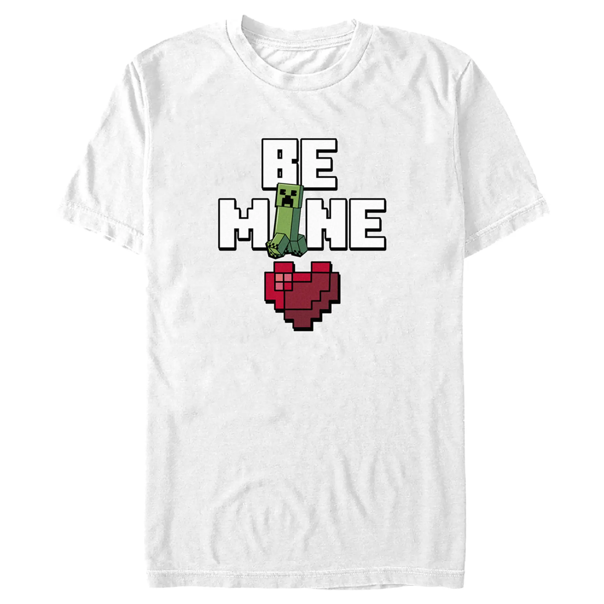 Men's Minecraft Be Mine Creeper T-Shirt