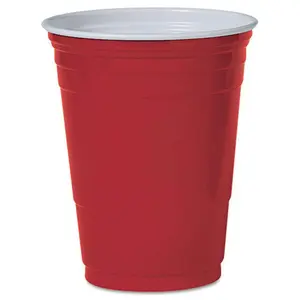 DCC  16 oz Solo Iconic Plastic Party Cold Cup, Red - 50 per Pack
