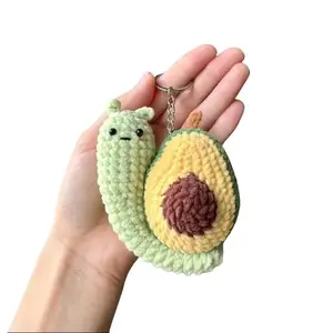 Crochet snail keychain, crochet fruits keychain, crochet snail pattern