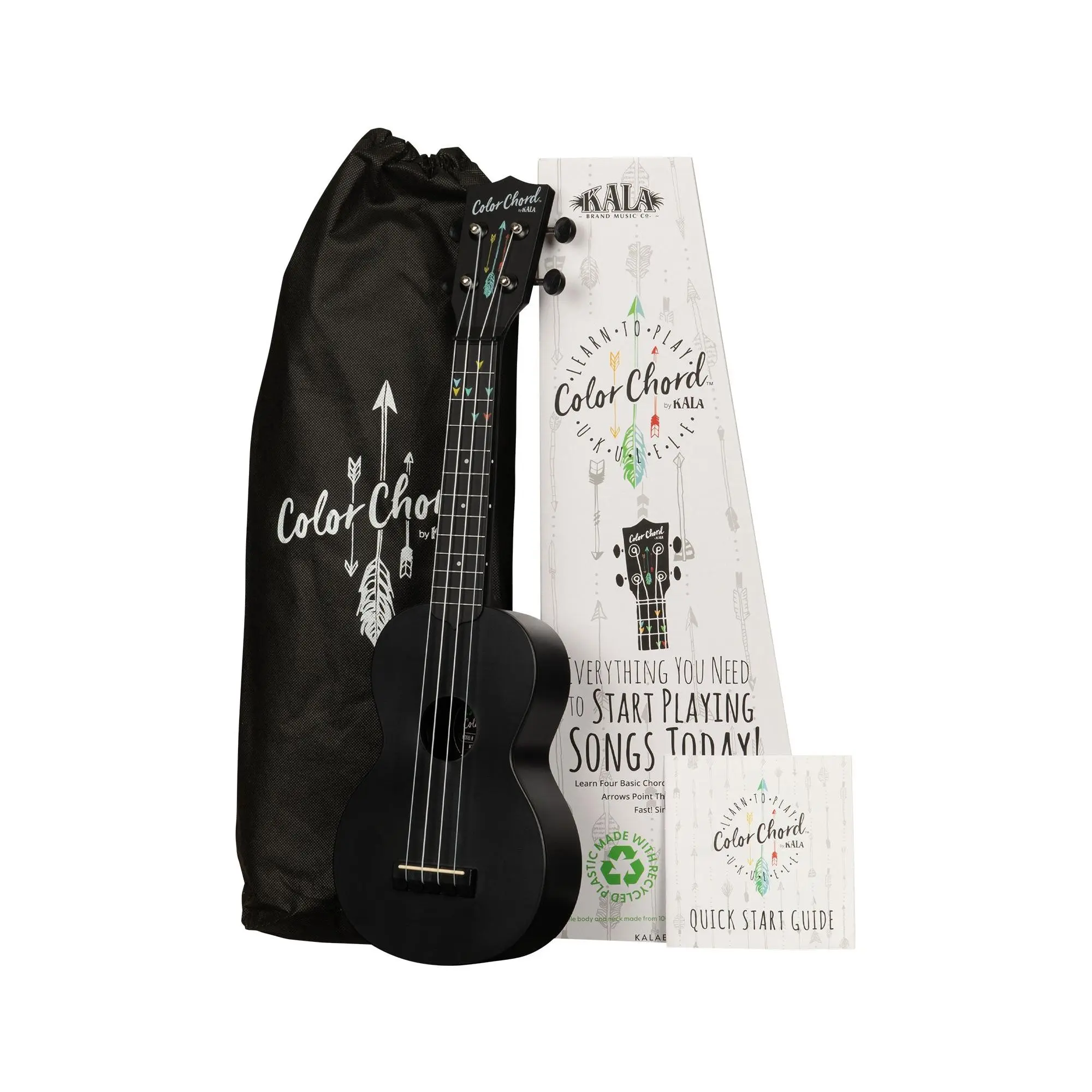 Kala Learn To Play Recycled Color Chord™ Ukulele Starter Kit