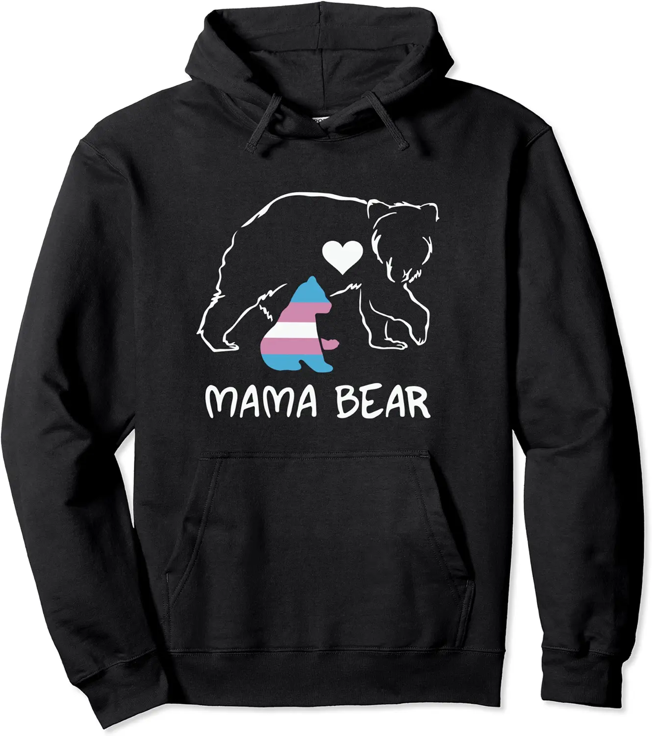 Mama Bear Cute Transgender Mom LGBTQ Ally Advocate Pullover Hoodie - Griseldatu Shop 72B09HJNPJY9