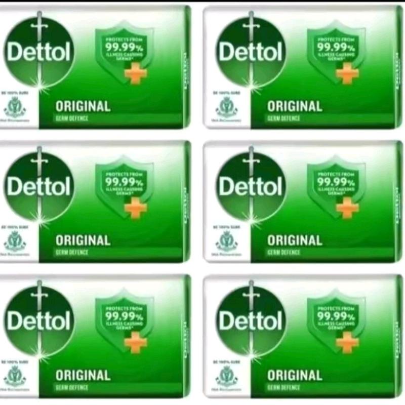 Dettol Original Bathing Soap 100g - 100% Antibacterial, Cleanses Your Skin, Long-Lasting Freshness, Gentle on Bacteria, Ideal for Family Use