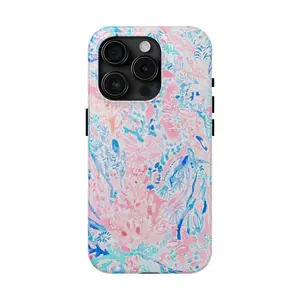 ELIXRE CORAL iPhone Case, Aesthetic Protective Case Custom Cute Tough Protective Multi Layer iPhone and Samsung Case, iPhone 15- iPhone XS iphone  16  case
