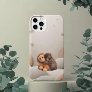 Punch Monkey Hug Tough Phone Case | Viral Meme Art, Iphone Case 17Pro, 16, 15, 14, 13, 12, 11