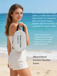 Fashion Waterproof Swimwear & Travel Bag, Breathable Quick-Dry Fabric, Durable Zipper & Handles, Ideal for Beach, Pool, Gym, Travel