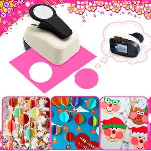 Circular Paper Hole Punch Tool, Smooth Hole Puncher, Single-Hole Puncher for Handmade Journals, Ideal Student ID Card Making Choice, No Ca Prop 65 Warning