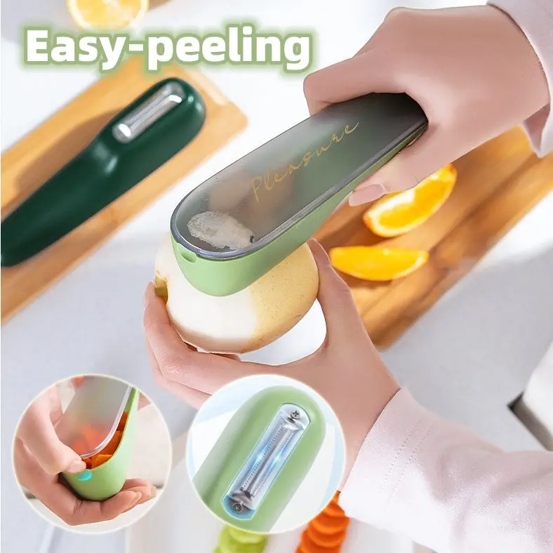 Peeler with Storage Tube