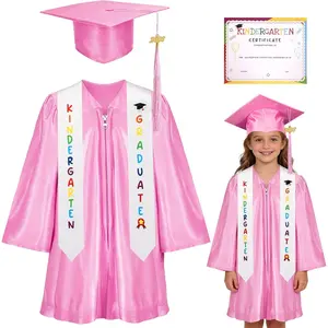 Kindergarten Graduation Cap and Gown Set,Kids Graduation Outfit with 2026 Tassel and Sash for Boys and Girls