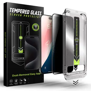 iphone 16 case screen protector iphone 16 case Protective Smartphone Casing Cellphone Shockproof,Dustproof Bubble-Free Ultra-Clear,Auto Dust Removal Cover Installation Tempered Protection Iphone16 Screen-1Pc