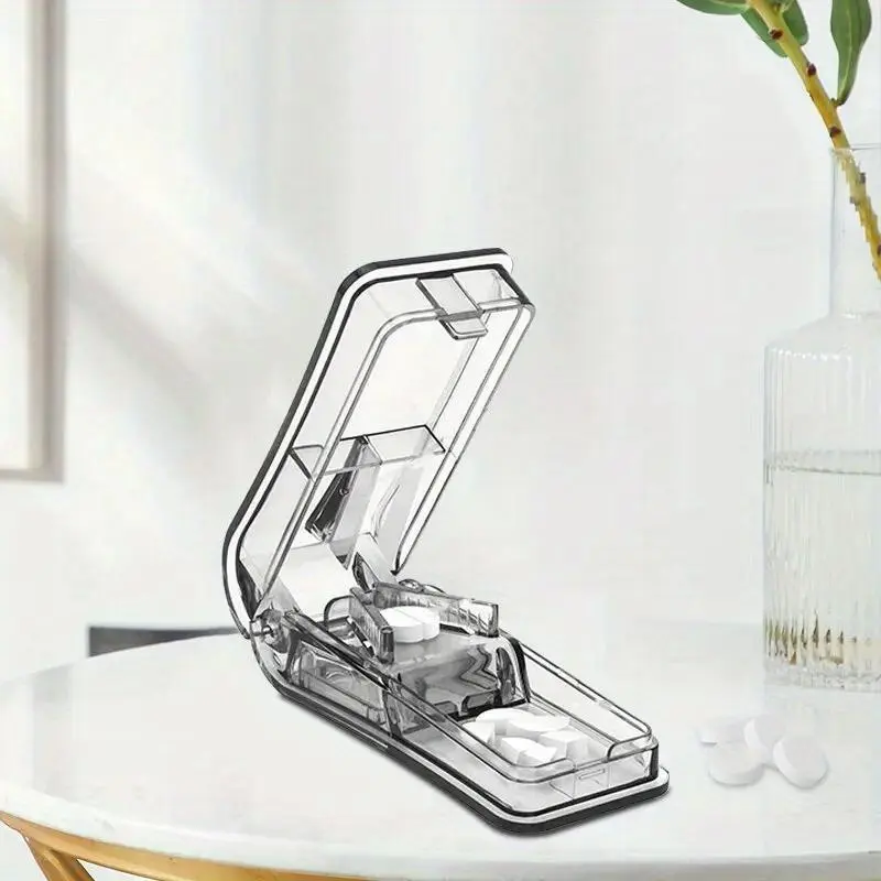 Pill Cutter Best Pill Cutter for Small Or Large Pills Design Cuts Vitamins Pill Splitter