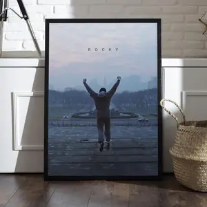 Boxing Champion Movie Poster, Motivational Sports Film Wall Art, Inspirational Training Scene Print, Wall Art